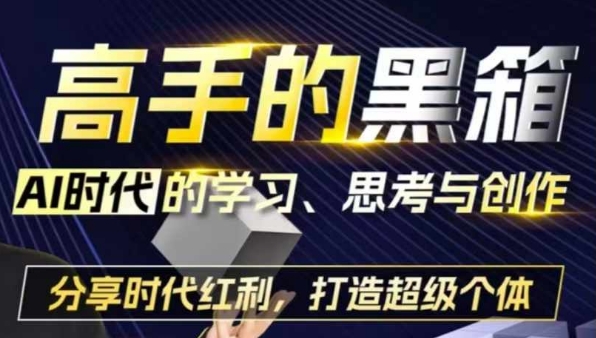 高手的黑箱：AI时代学习、思考与创作-分红时代红利，打造超级个体-博库