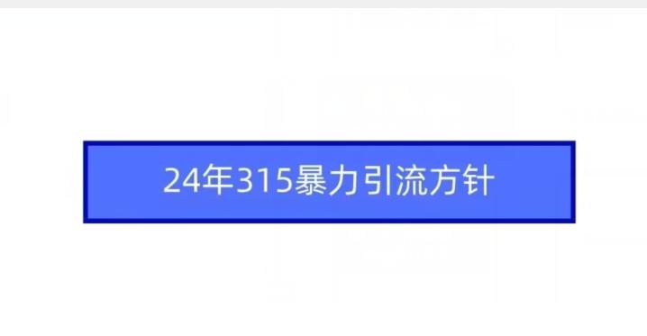 24年315暴力引流方针-博库