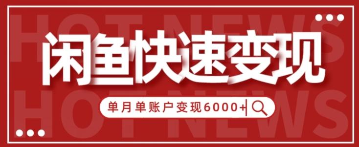 【新手项目】小白快速在闲鱼单月单账号变现6000+的秘密-博库