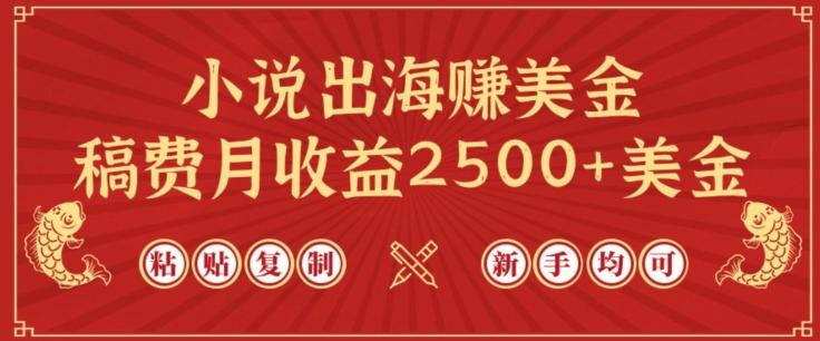 小说出海赚美金，稿费月收益2500+美金，仅需chatgpt粘贴复制，新手也能玩转【揭秘】-博库