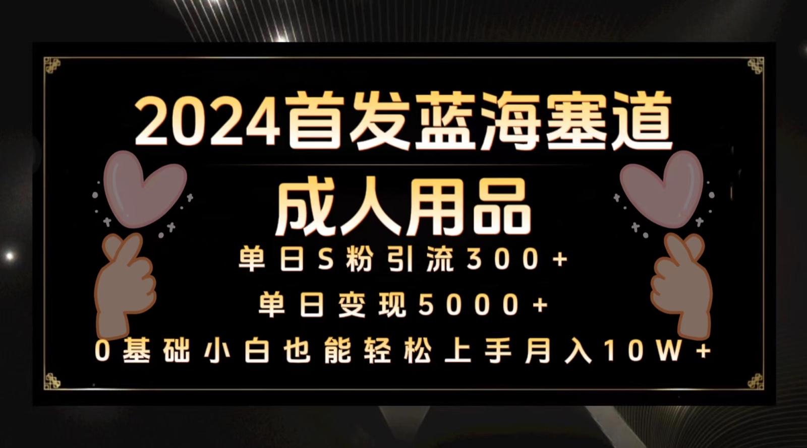 2024首发蓝海塞道成人用品，月入10W+保姆教程-博库