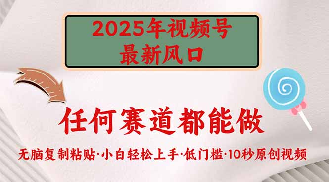 2025年视频号新风口，低门槛只需要无脑执行-博库