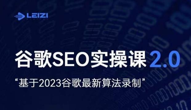 雷子·谷歌SEO 2.0实战课，独立站询盘自由必备，基于2023谷歌最新算法录制-博库