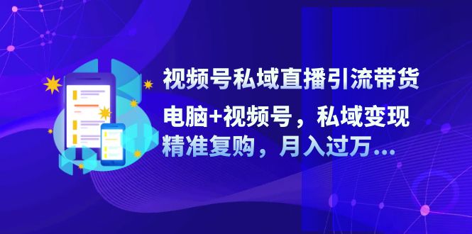 视频号私域直播引流带货：电脑+视频号，私域变现，精准复购，月入过万…-博库