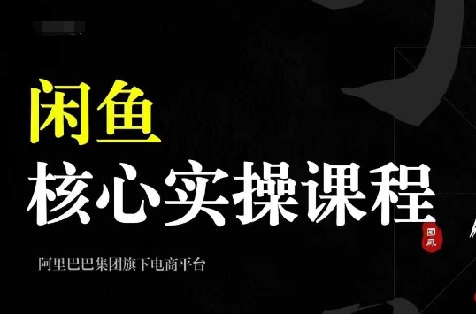 2024闲鱼核心实操课程，从养号、选品、发布、销售，教你做一个出单的闲鱼号-博库