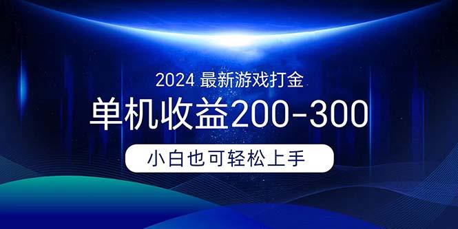 2024最新游戏打金单机收益200-300-博库