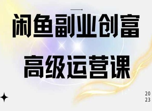 闲鱼电商运营高级课程，一部手机学会闲鱼开店赚钱-博库