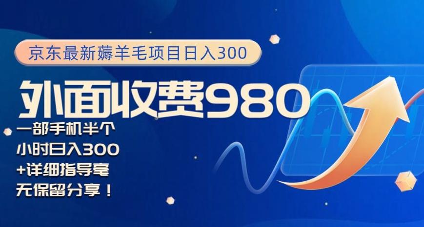 京东最新薅羊毛项目小白怎么做到日入300+一部手机半小时搞定-博库