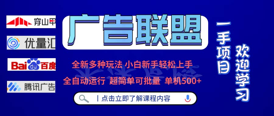 广告联盟 全新多种玩法 单机500+  全自动运行  可批量运行-博库